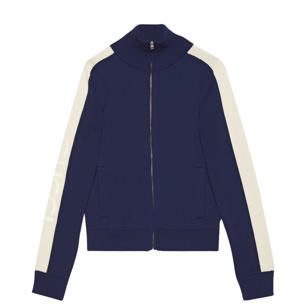 Buy GUCCI COTTON KNIT ZIP BOMBER JACKET | Krewsa South Africa