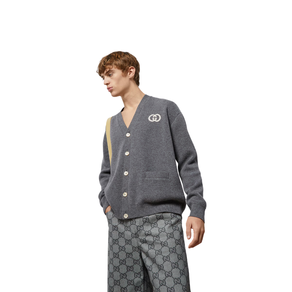 Buy GUCCI KNIT WOOL CARDIGAN WITH INTERLOCKING G | Krewsa South Africa
