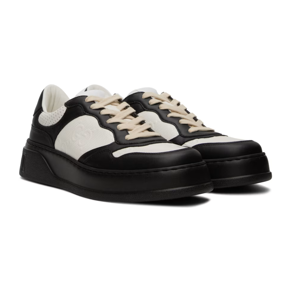 Buy GUCCI Black & White Embossed Sneakers | Krewsa South Africa