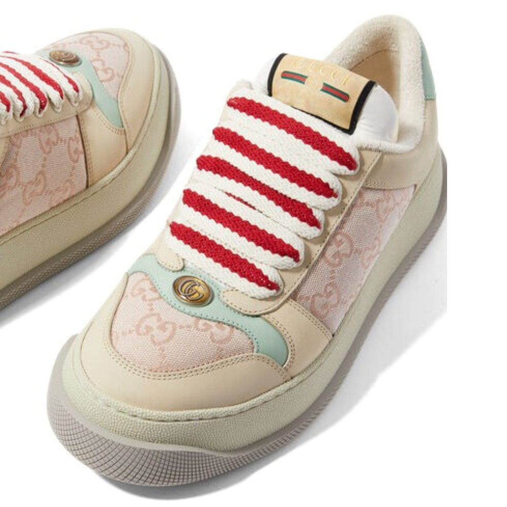 Buy Gucci Screener Leather & Canvas Sneakers | Krewsa South Africa