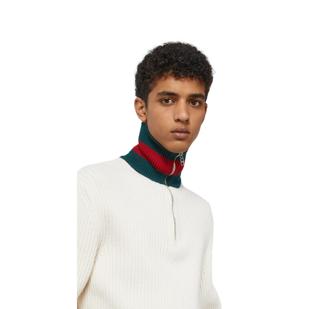Buy GUCCI KNIT WOOL JUMPER WITH WEB | Krewsa South Africa