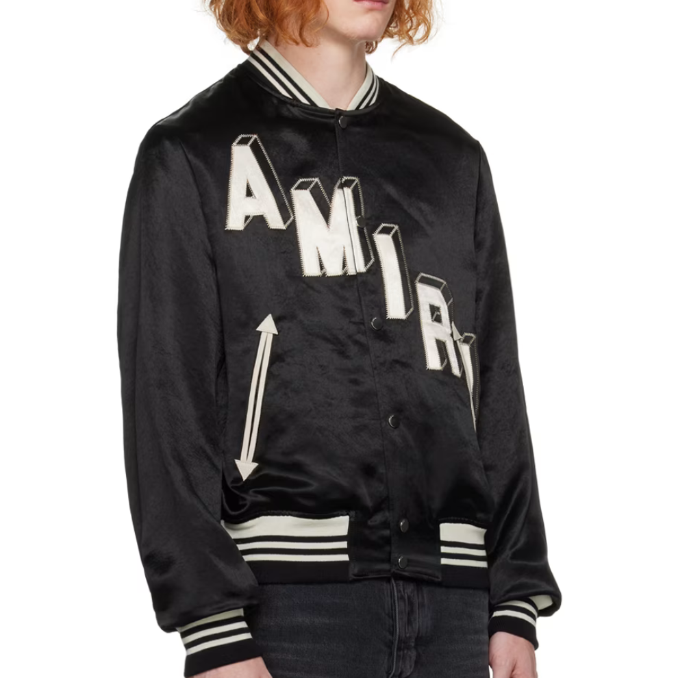 Buy AMIRI Black Appliqué Bomber Jacket | Krewsa South Africa