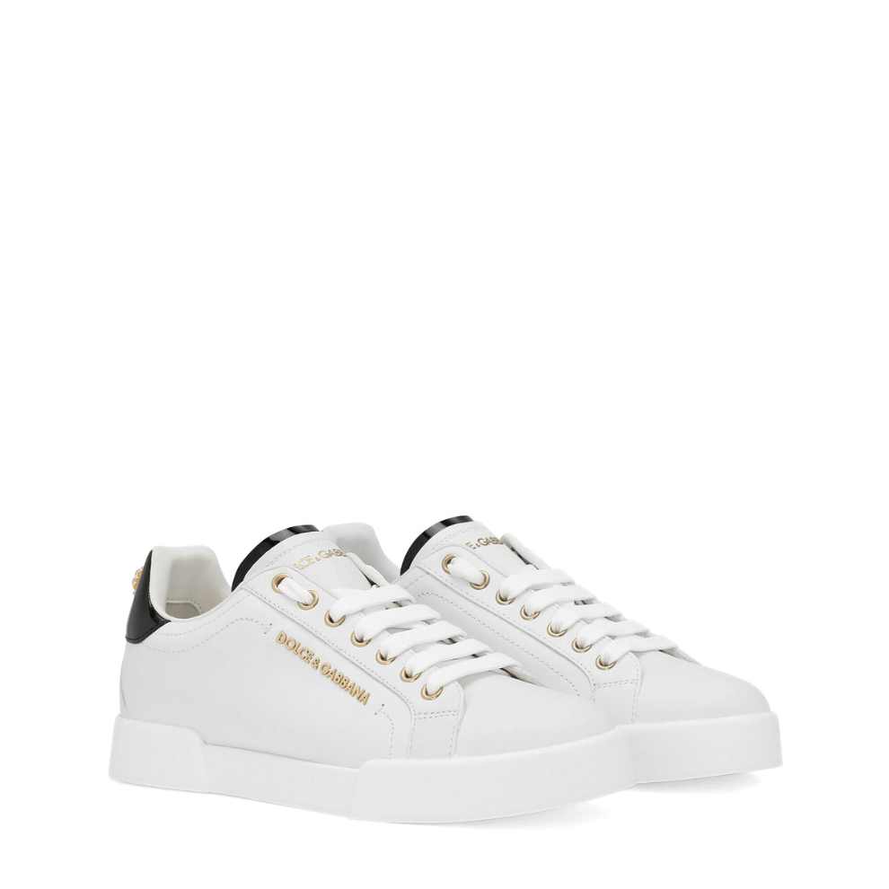 Buy DOLCE & GABBANA Portofino logo-tag leather sneakers | Krewsa South Africa