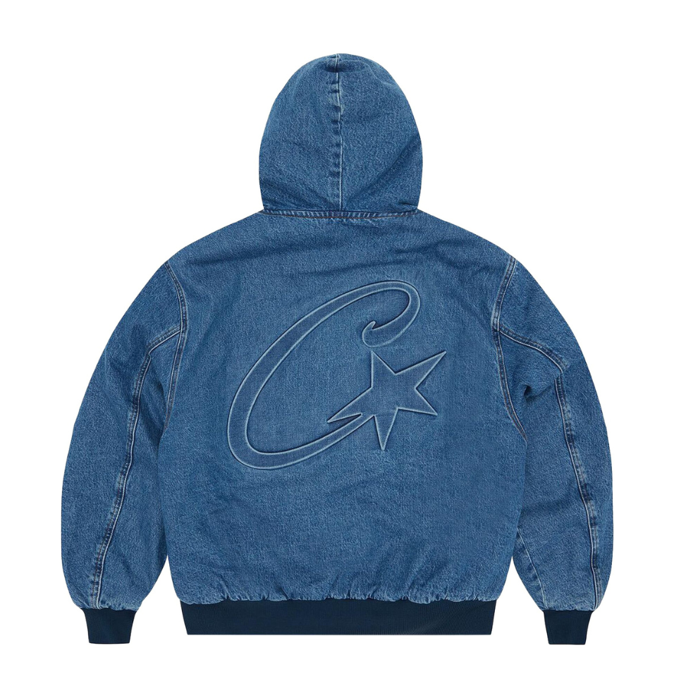 Buy Corteiz CRTZ Embossed C-Star Denim Work Jacket 'Blue' | Krewsa South Africa