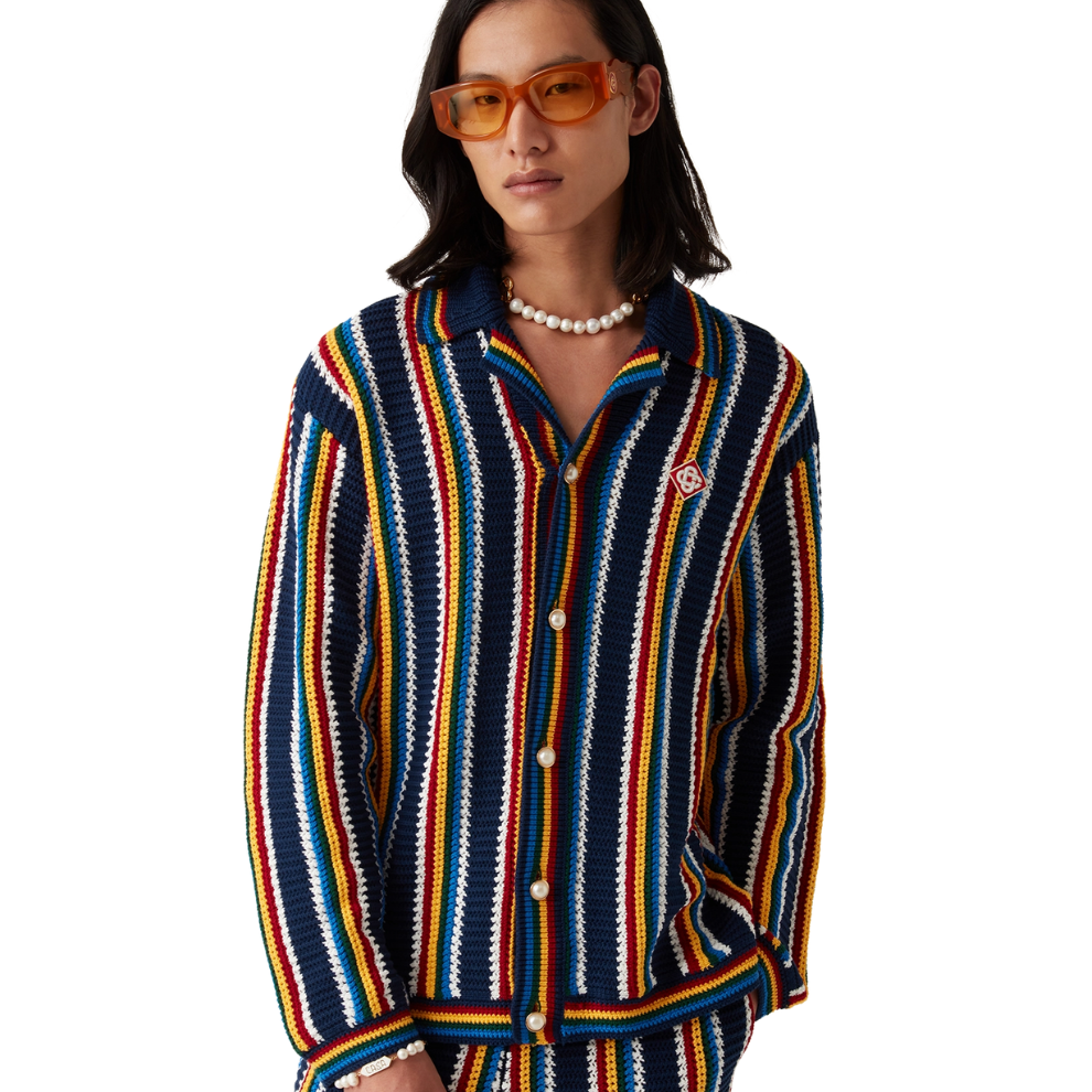 Buy CASABLANCA crochet-knit shirt jacket | Krewsa South Africa