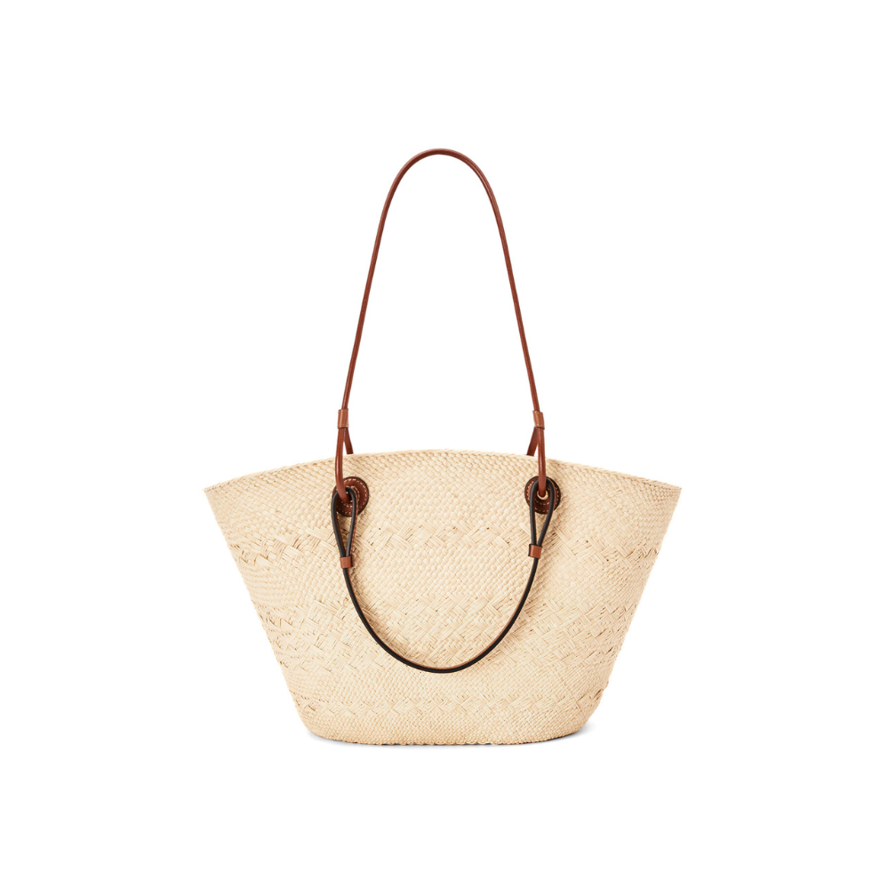 Buy LOEWE Medium Anagram Basket bag in iraca palm and calfskin | Krewsa South Africa
