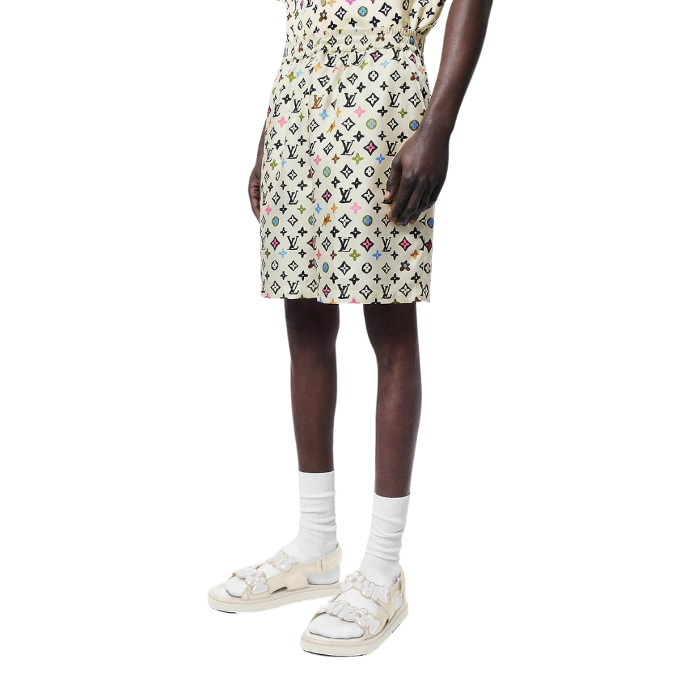 Buy LOUIS VUITTON Monogram Printed Silk Shorts | Krewsa South Africa