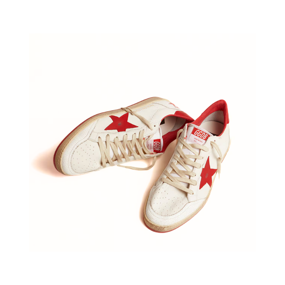 Buy Golden Goose Men's Ball Star in white leather | Krewsa South Africa