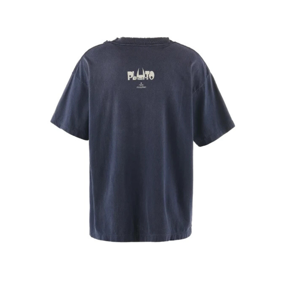 Buy Navy SAINT Mxxxxxx x PLUTO Short Sleeve T-shirt | Krewsa South Africa