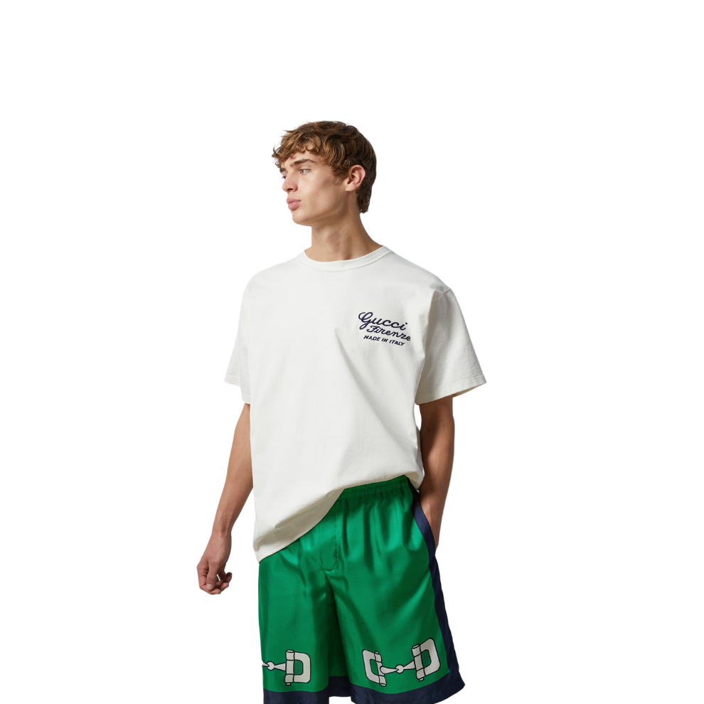 Buy GUCCI COTTON JERSEY T-SHIRT WITH EMBROIDERY | Krewsa South Africa