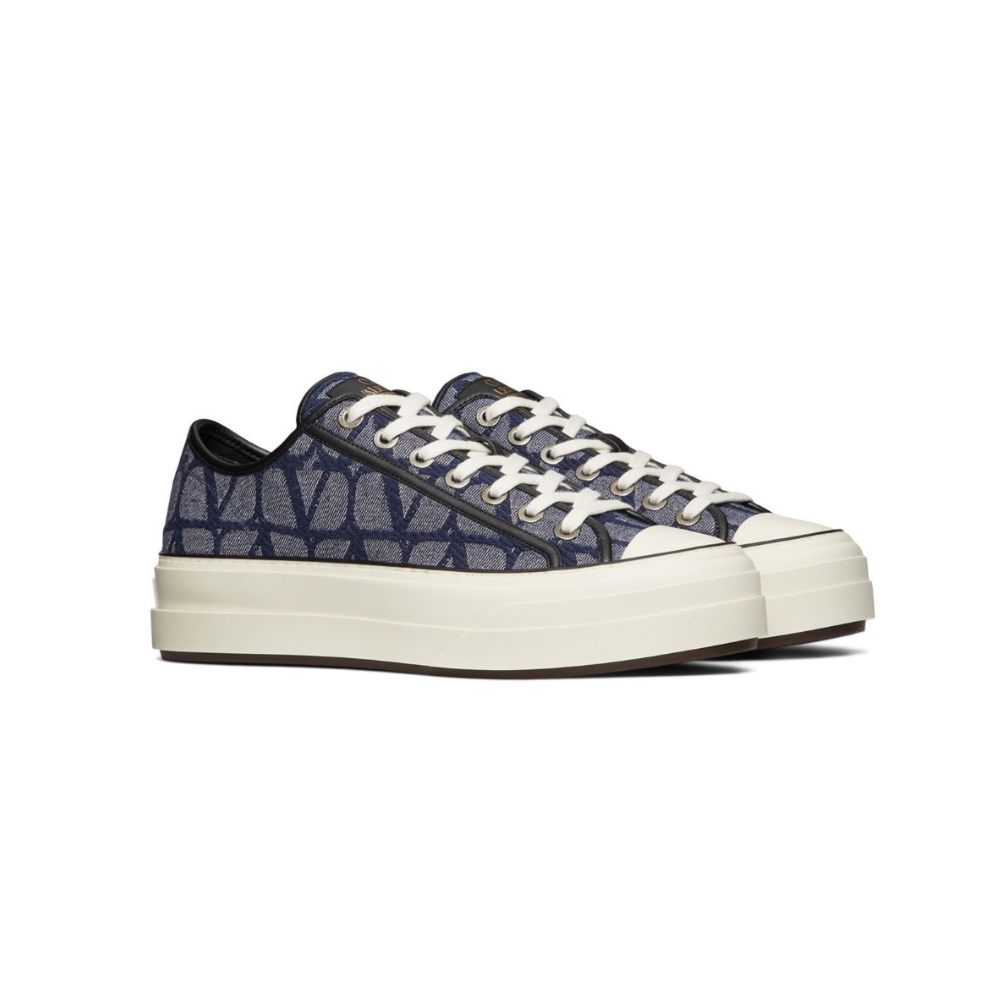 Buy VALENTINO GARAVANI DENIM-EFFECT JACQUARD TOIL Sneakers | Krewsa South Africa