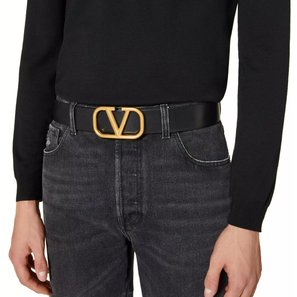 Buy Valentino Vlogo Signature Calfskin Belt 40mm | Krewsa South Africa