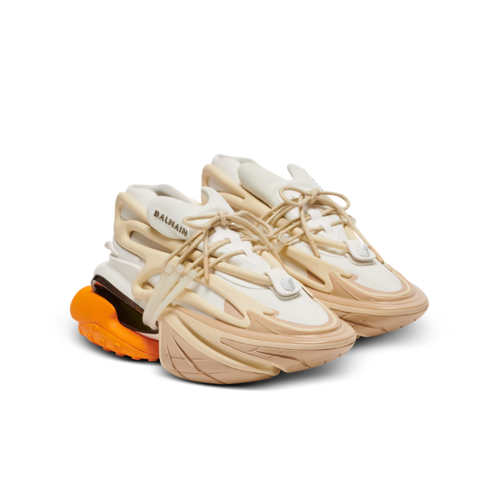 Buy BALMAIN Unicorn sneakers in neoprene and leather | Krewsa South Africa