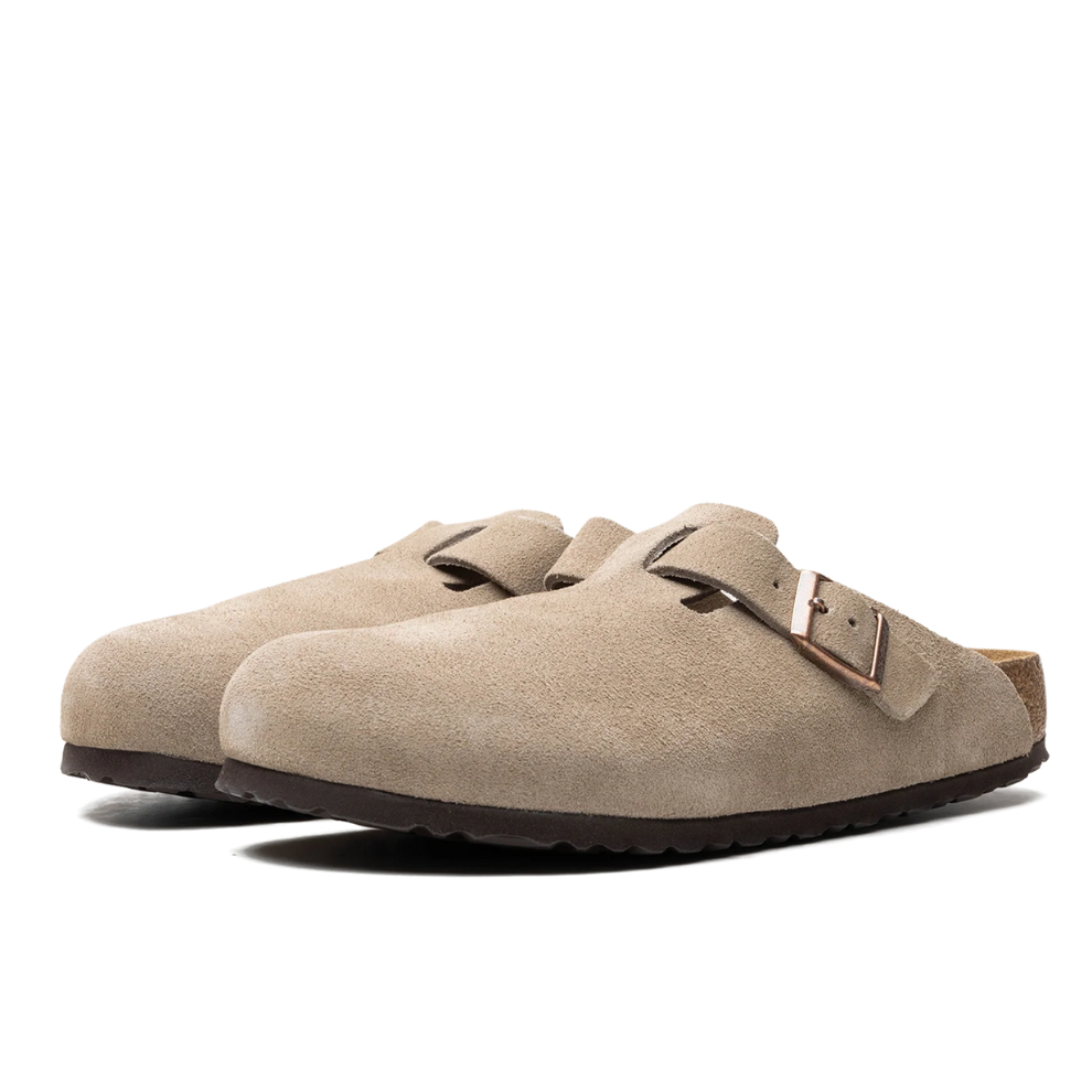 Buy Birkenstock Boston Soft Footbed "Suede Taupe" | Krewsa South Africa