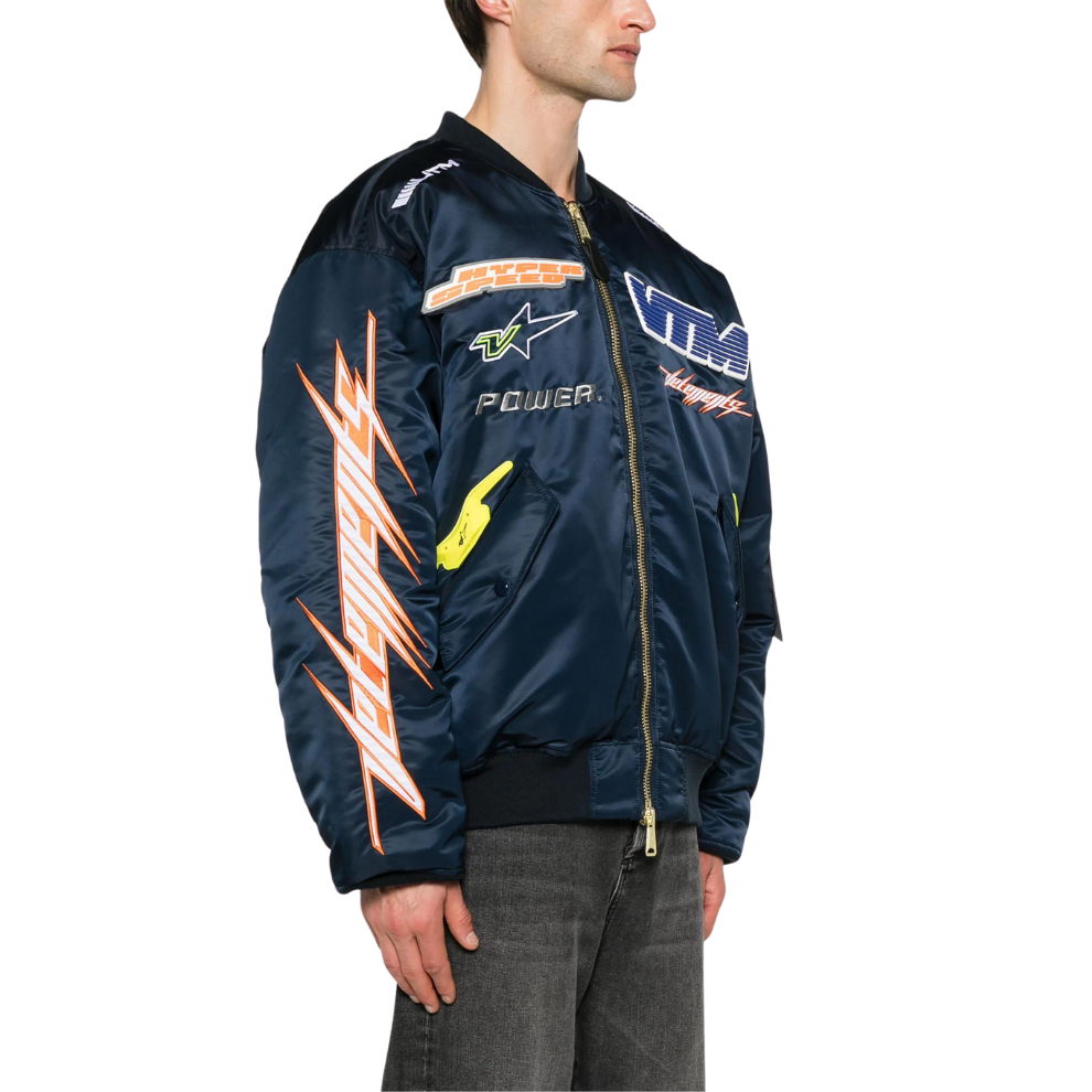 Buy VETEMENTS logo-appliqué bomber jacket | Krewsa South Africa