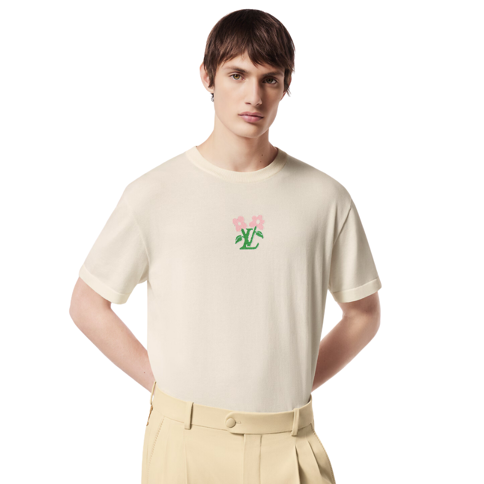 Buy LOUIS VUITTON Short-Sleeved Cotton Knitted Crewneck | Krewsa South Africa