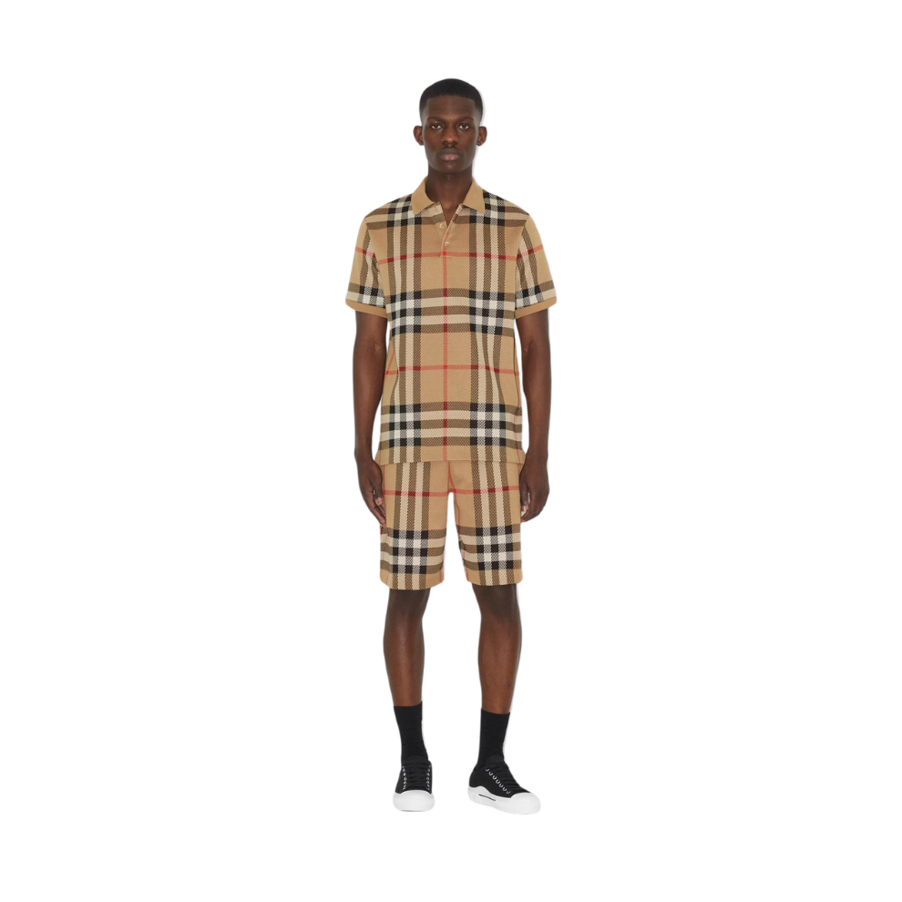 Buy BURBERRY Check Cotton Polo | Krewsa South Africa
