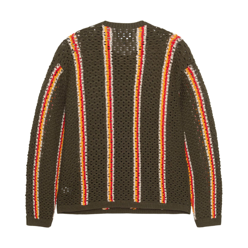 Buy Stussy x Patta Striped Loose Gauge Sweater 'Olive' | Krewsa South Africa