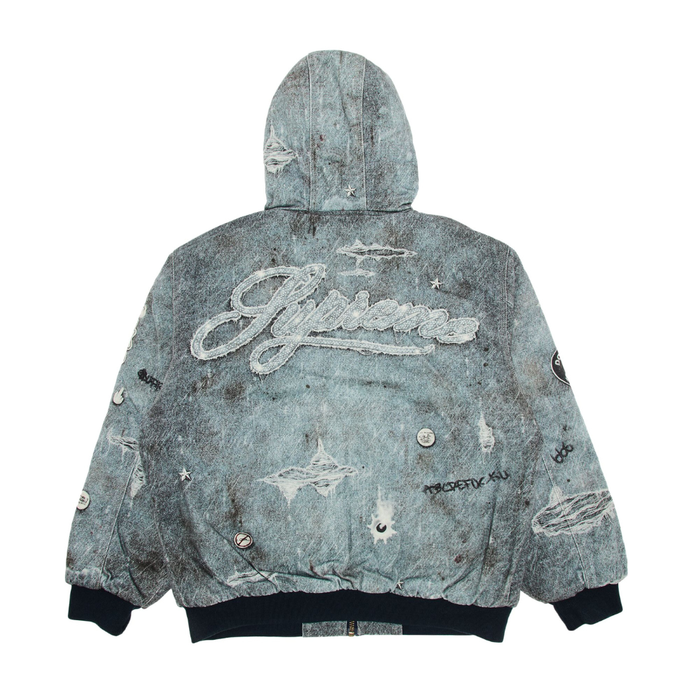 Buy Supreme HJR Trompe L'oeil Hooded Work Jacket 'Blue' | Krewsa South Africa