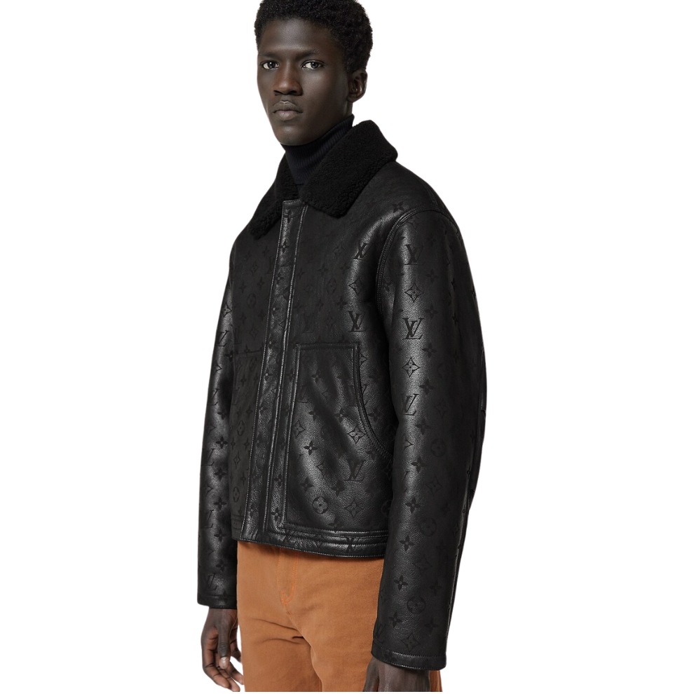 Buy LOUIS VUITTON Shearling Embossed Monogram Jacket | Krewsa South Africa