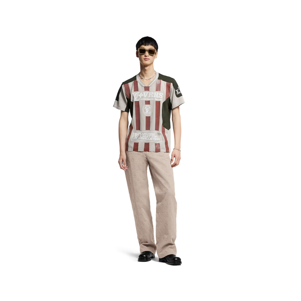 Buy Louis Vuitton Intarsia Short-Sleeved V-Neck Top | Krewsa South Africa
