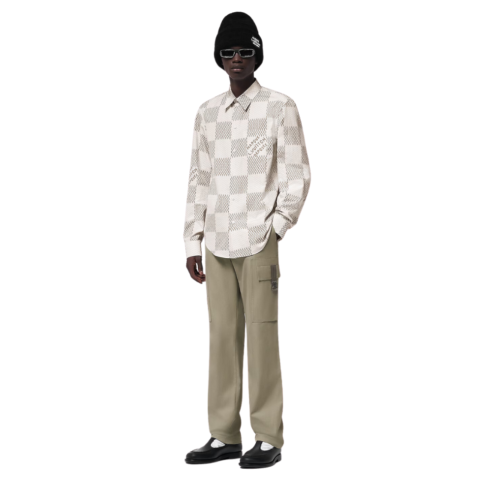 Buy LOUIS VUITTON Damier Long-Sleeved Classic Cotton Shirt | Krewsa South Africa