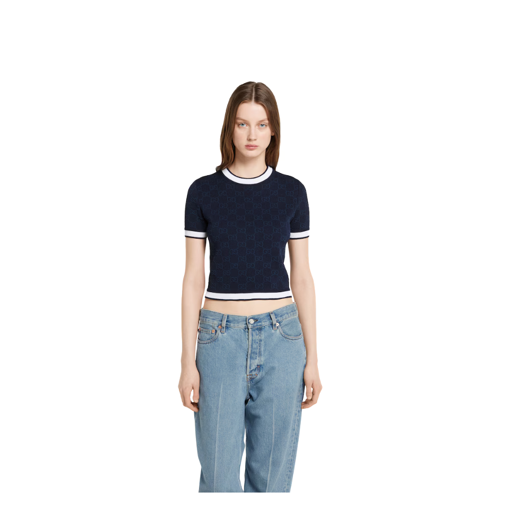 Buy GUCCI GG fine cotton jacquard top | Krewsa South Africa