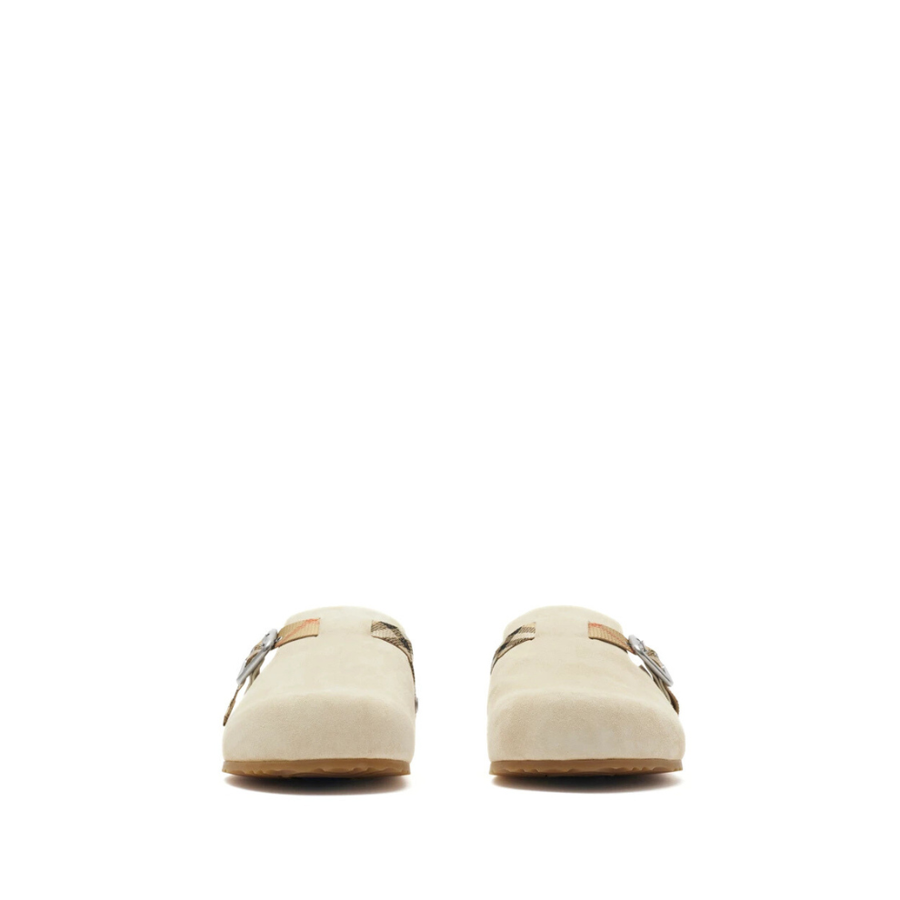 Buy Burberry Check Suede Urchin Clogs | Krewsa South Africa