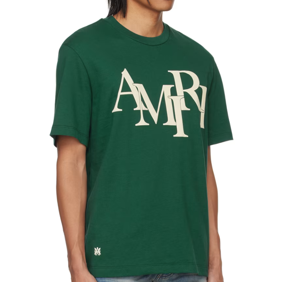 Buy AMIRI Green Staggered T-Shirt | Krewsa South Africa
