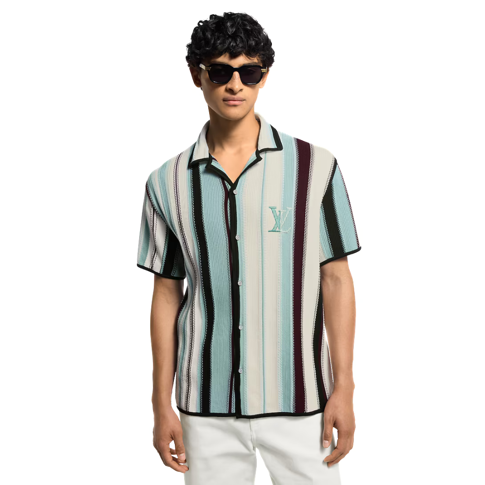 Buy Louis Vuitton Striped Crochet Short-Sleeved Shirt | Krewsa South Africa