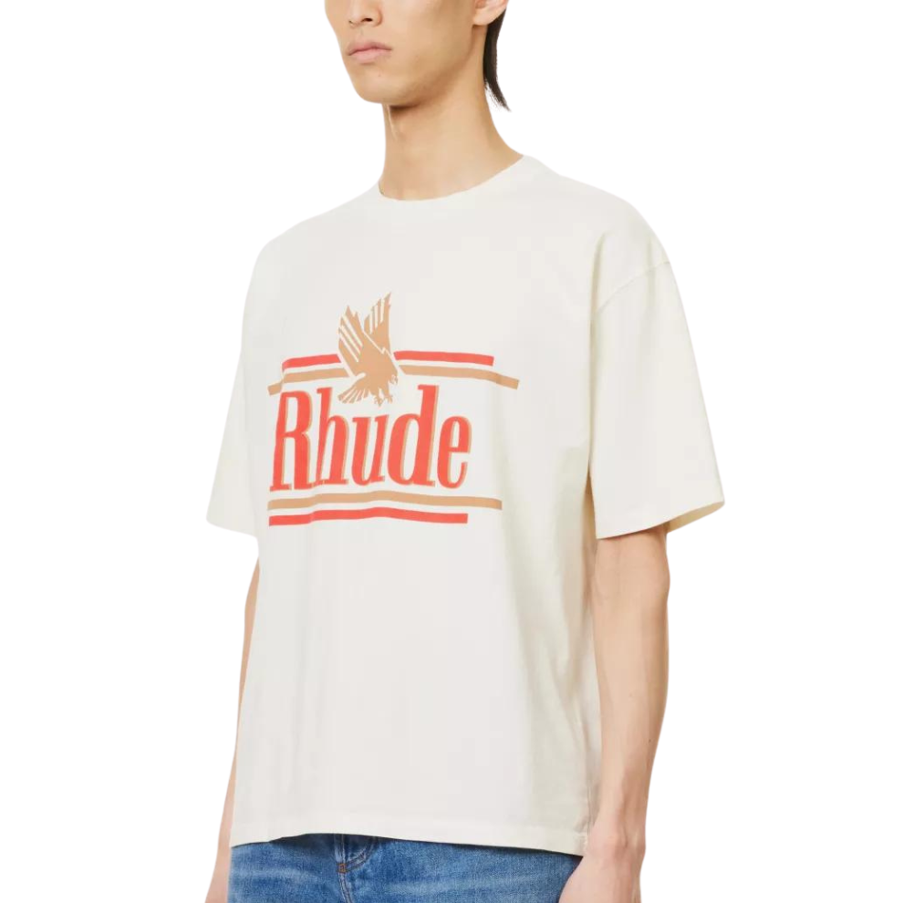 Buy RHUDE Rossa logo-print cotton-jersey T-shirt | Krewsa South Africa