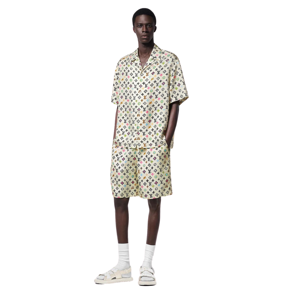 Buy LOUIS VUITTON Monogram Printed Short-Sleeved Silk Shirt | Krewsa South Africa
