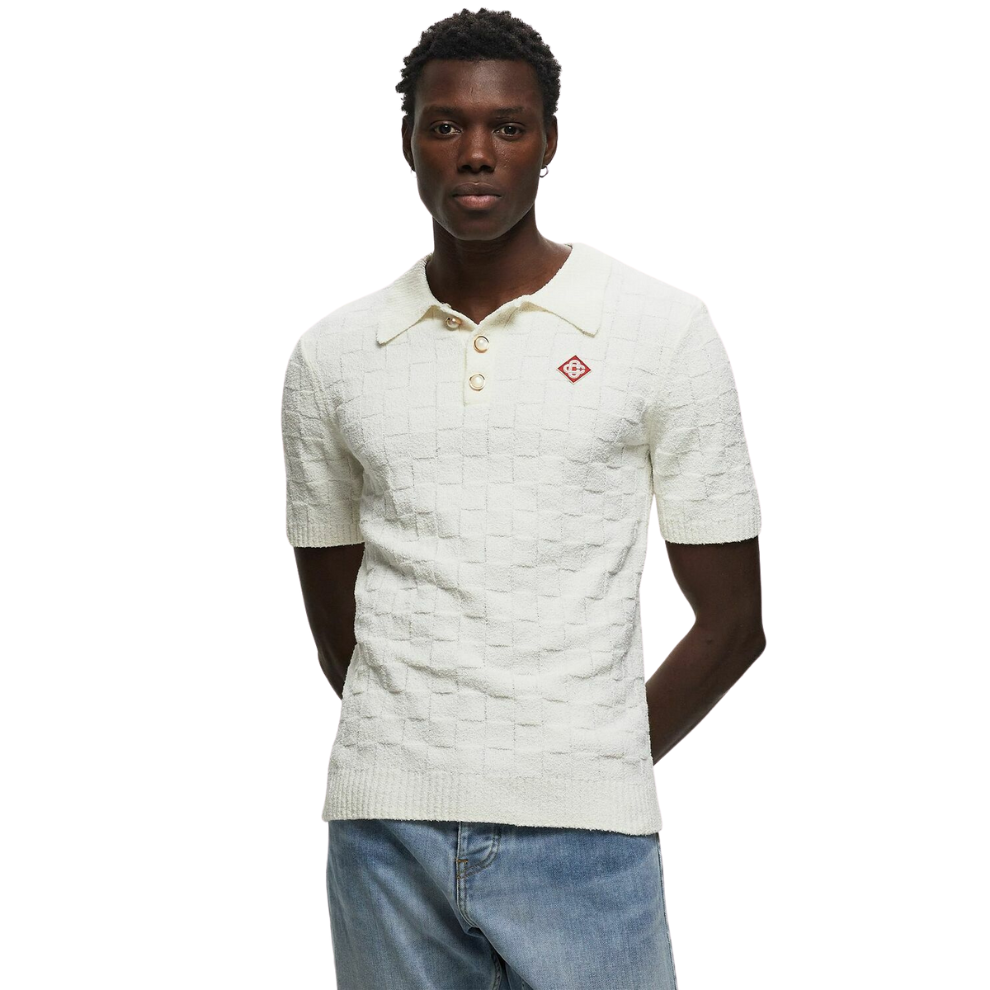 Buy CASABLANCACHECKED YOKE BOUCLE POLO | Krewsa South Africa