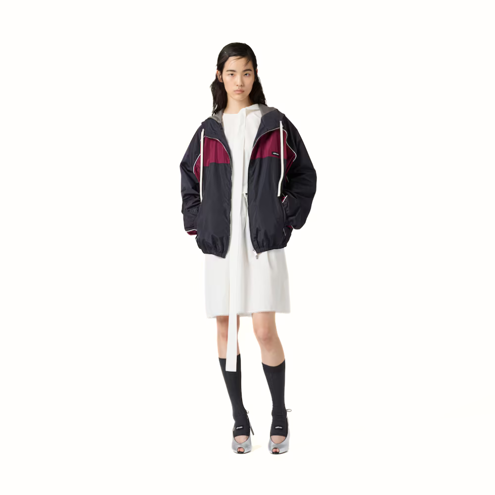 Buy MIU MIU Technical silk zipper blouson jacket | Krewsa South Africa