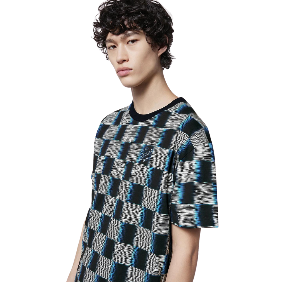 Buy LOUIS VUITTON Damier Short-Sleeved Cotton T-Shirt | Krewsa South Africa
