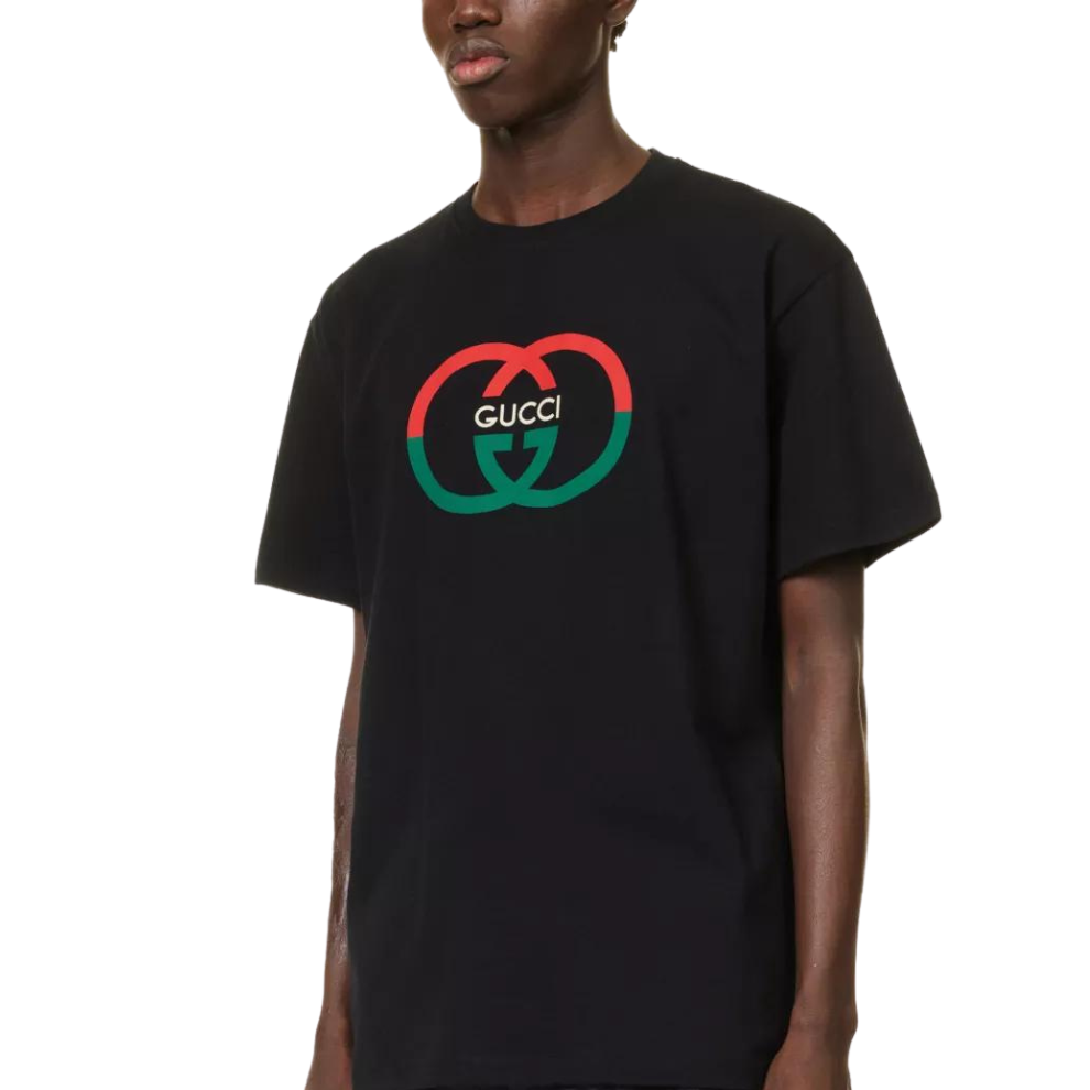 Buy GUCCI Interlocking G-print crewneck cotton-jersey T-shirt | Krewsa South Africa