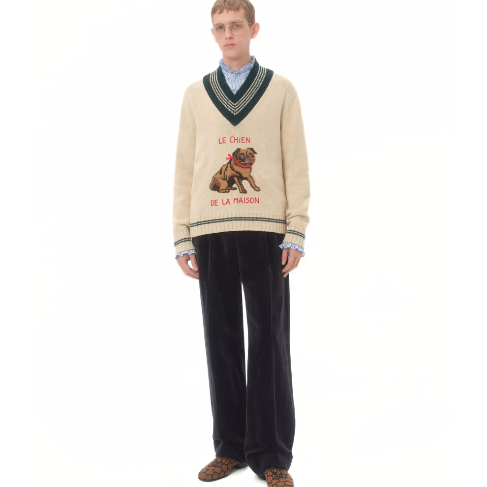 Buy Valentino Le Chien De La Maison Jacquard Wool Sweater | Krewsa South Africa