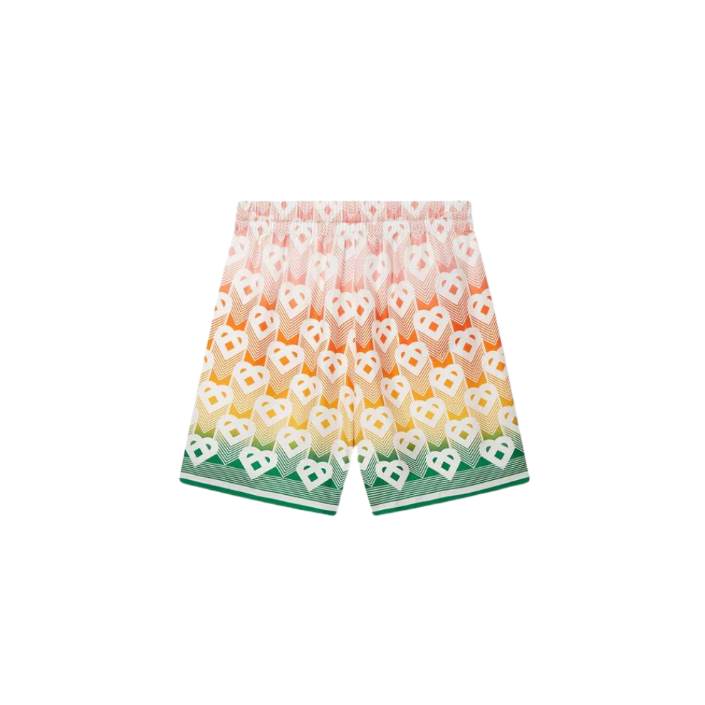 Buy CASABLANCA Gradient Heart Monogram Silk Shorts | Krewsa South Africa