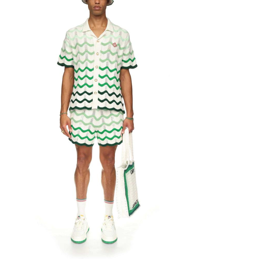 Buy CASABLANCA Wavy Gradient Crochet Shirt | Krewsa South Africa