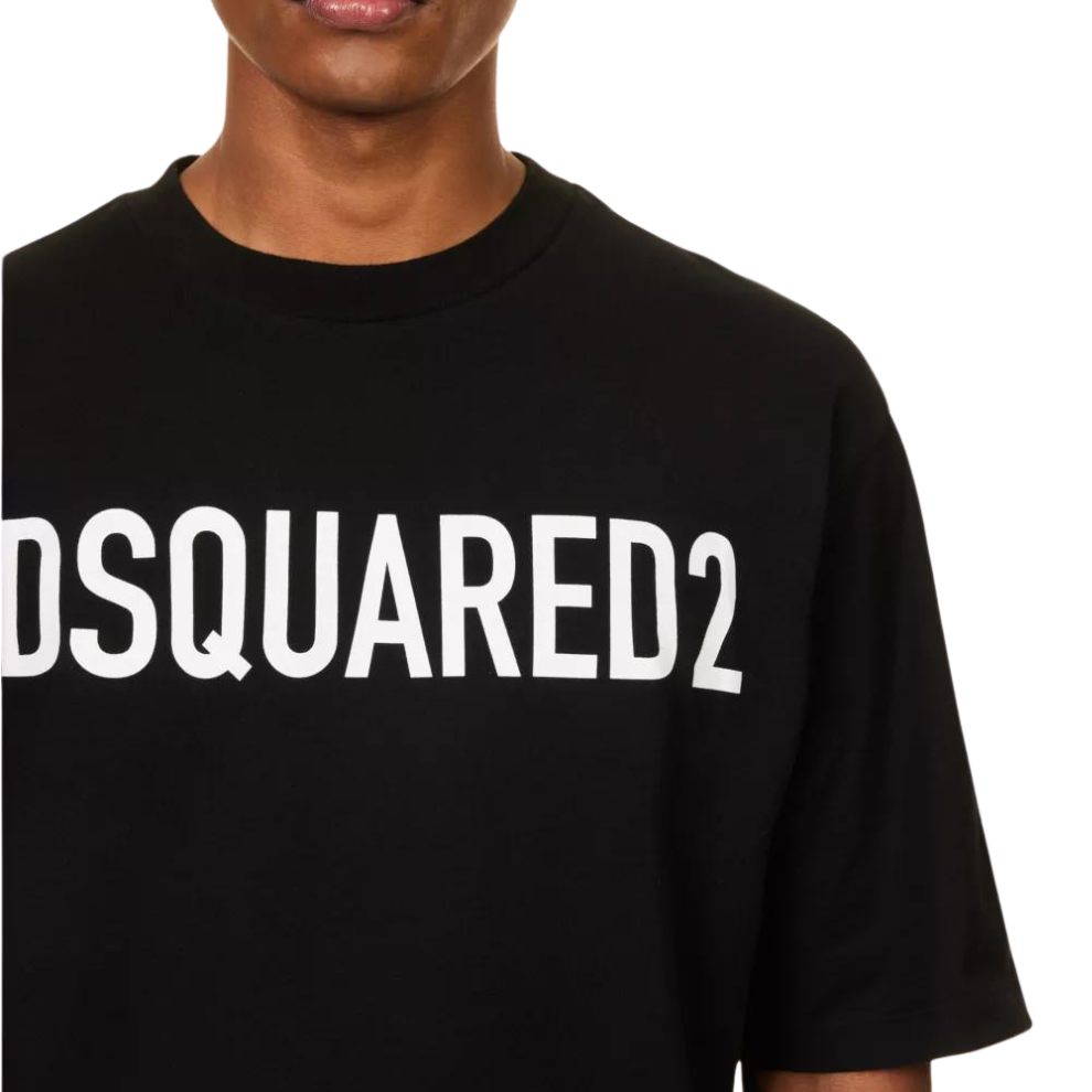 Buy DSQUARED2 Brand-print crewneck regular-fit cotton-jersey T-shirt | Krewsa South Africa
