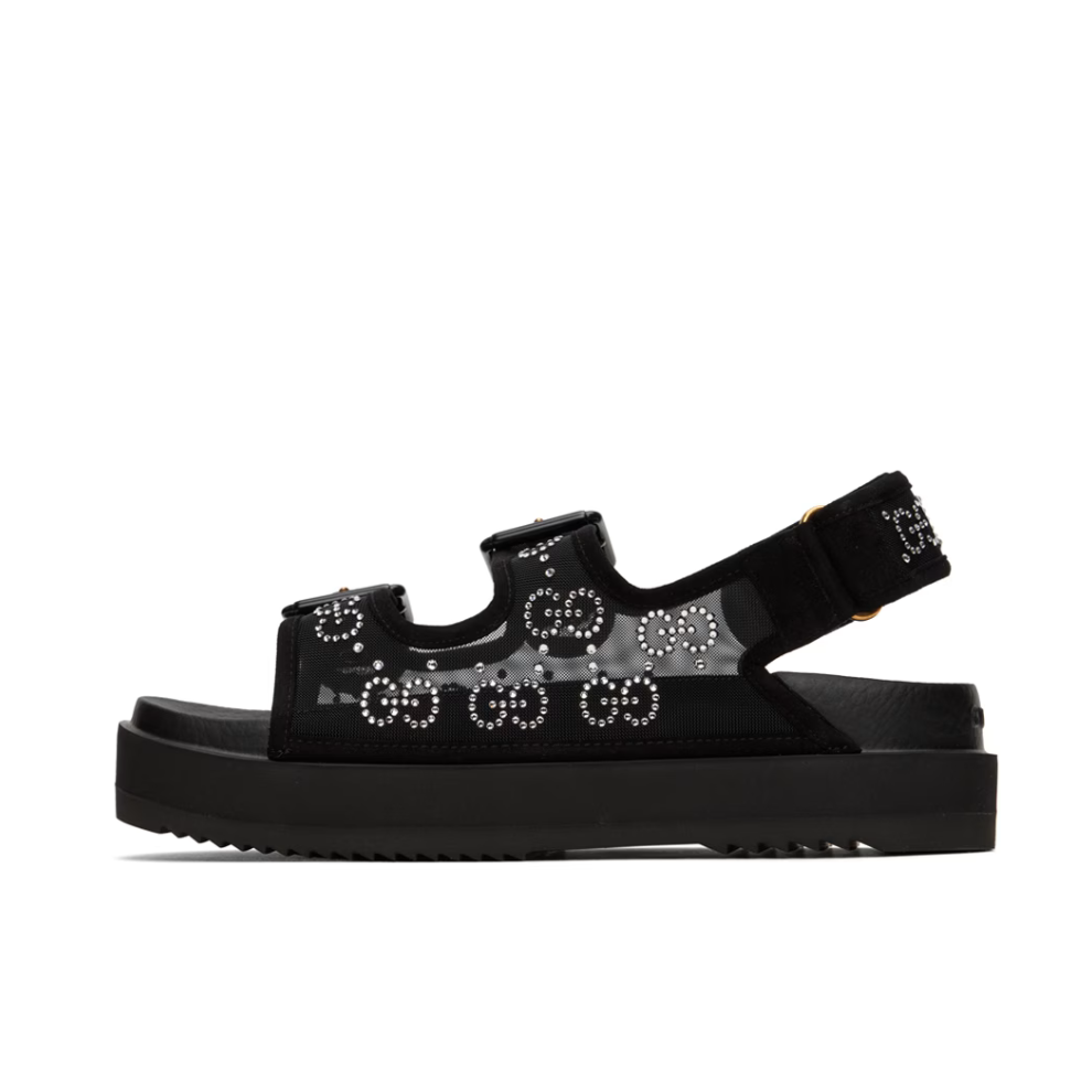 Buy GUCCI Black Crystal GG Sandals | Krewsa South Africa