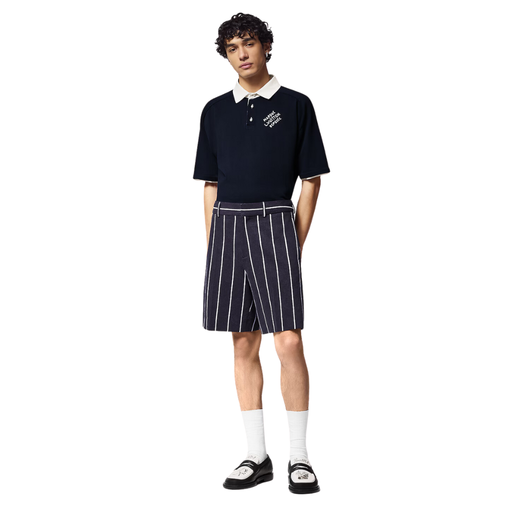 Buy Louis Vuitton Embroidered Short-Sleeved Cotton Blend Polo Shirt | Krewsa South Africa