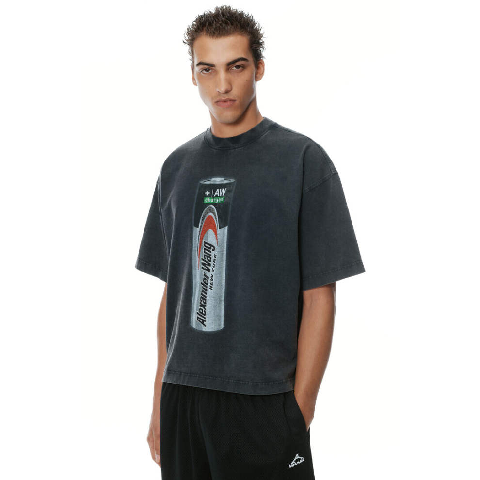 Buy Alexander Wang Battery Logo-Print Graphic T-Shirt | Krewsa South Africa