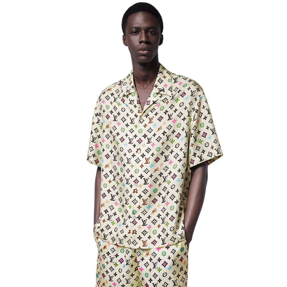 Buy LOUIS VUITTON Monogram Printed Short-Sleeved Silk Shirt | Krewsa South Africa
