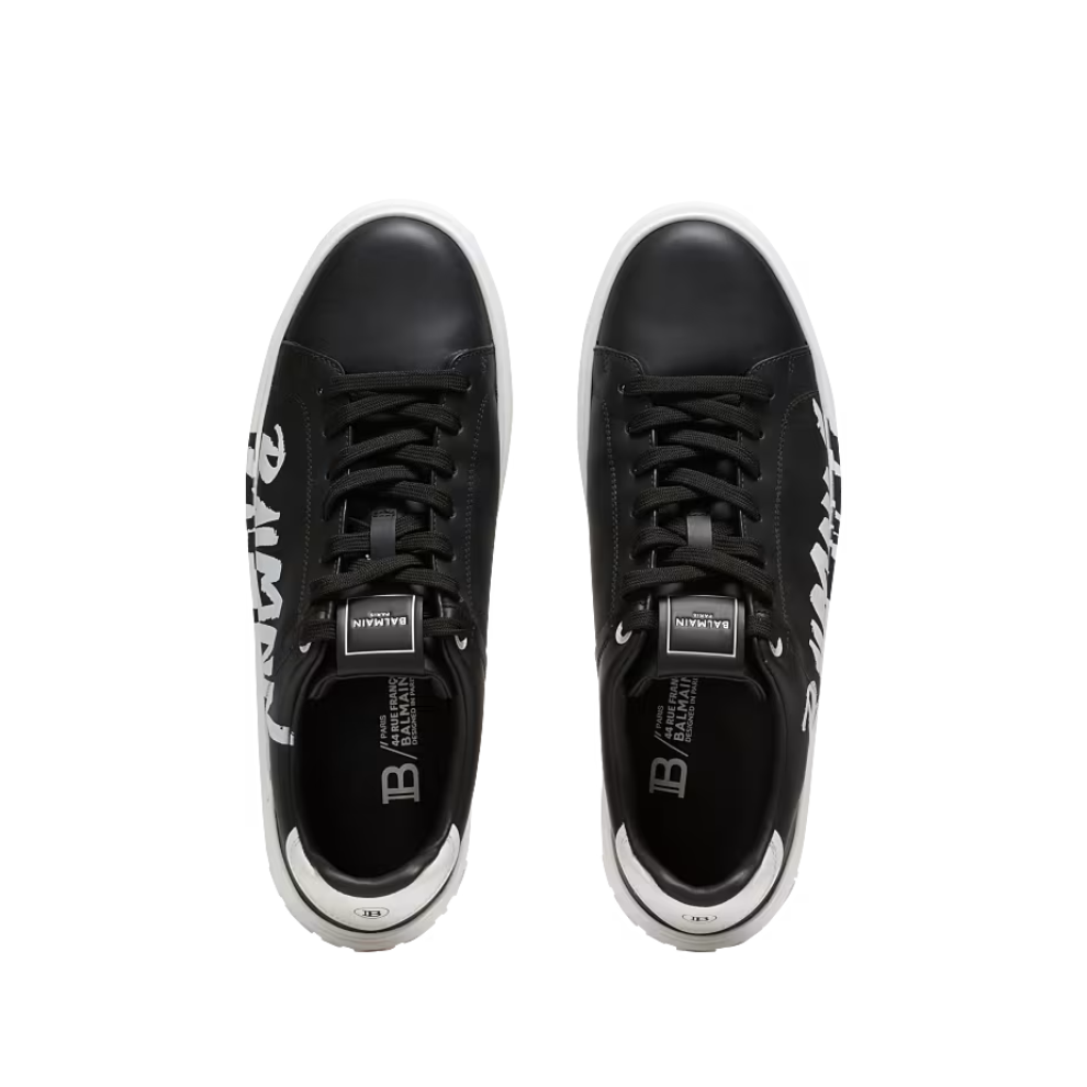 Buy Balmain B-Court printed leather sneakers | Krewsa South Africa
