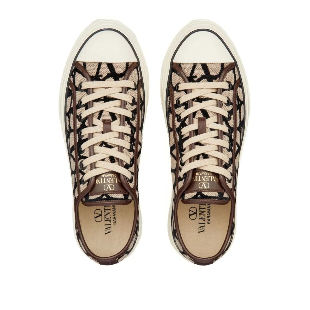Buy Valentino Garavani Toile Iconographe Totaloop low-top sneakers | Krewsa South Africa