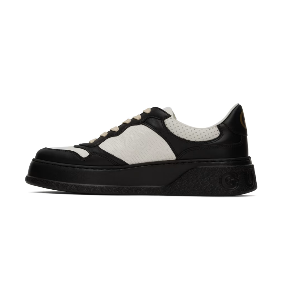 Buy GUCCI Black & White Embossed Sneakers | Krewsa South Africa