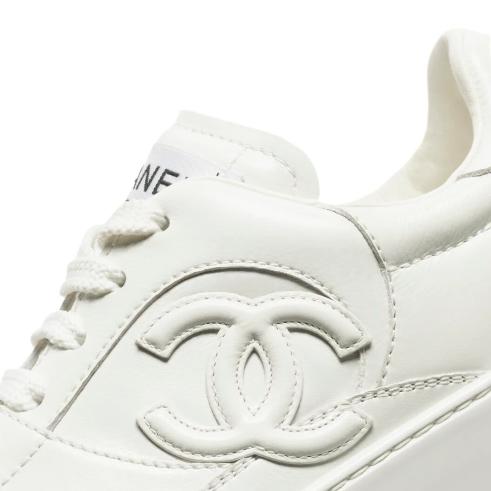 Buy Chanel Calfskin White Trainers | Krewsa South Africa