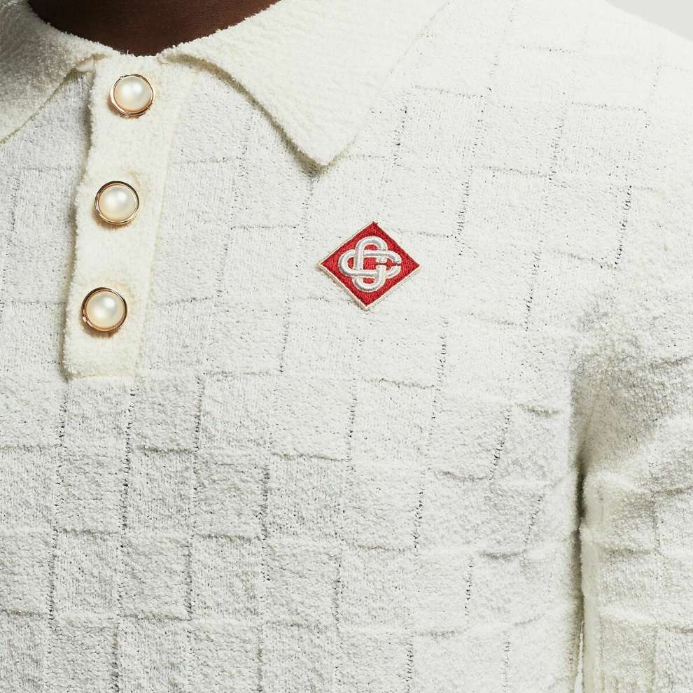 Buy CASABLANCACHECKED YOKE BOUCLE POLO | Krewsa South Africa
