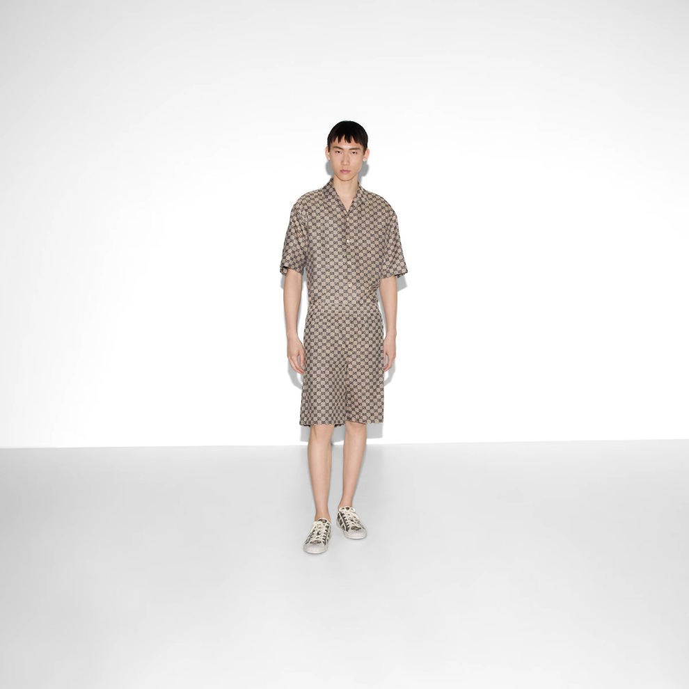 Buy Gucci GG linen blend canvas shorts | Krewsa South Africa